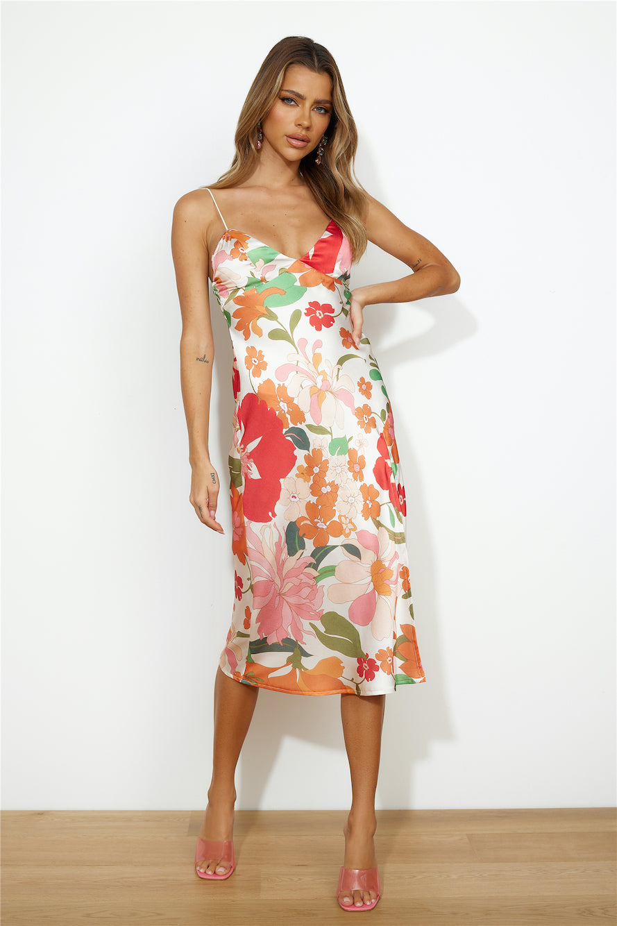 Atlantis Lost Midi Dress Multi Trending Now!