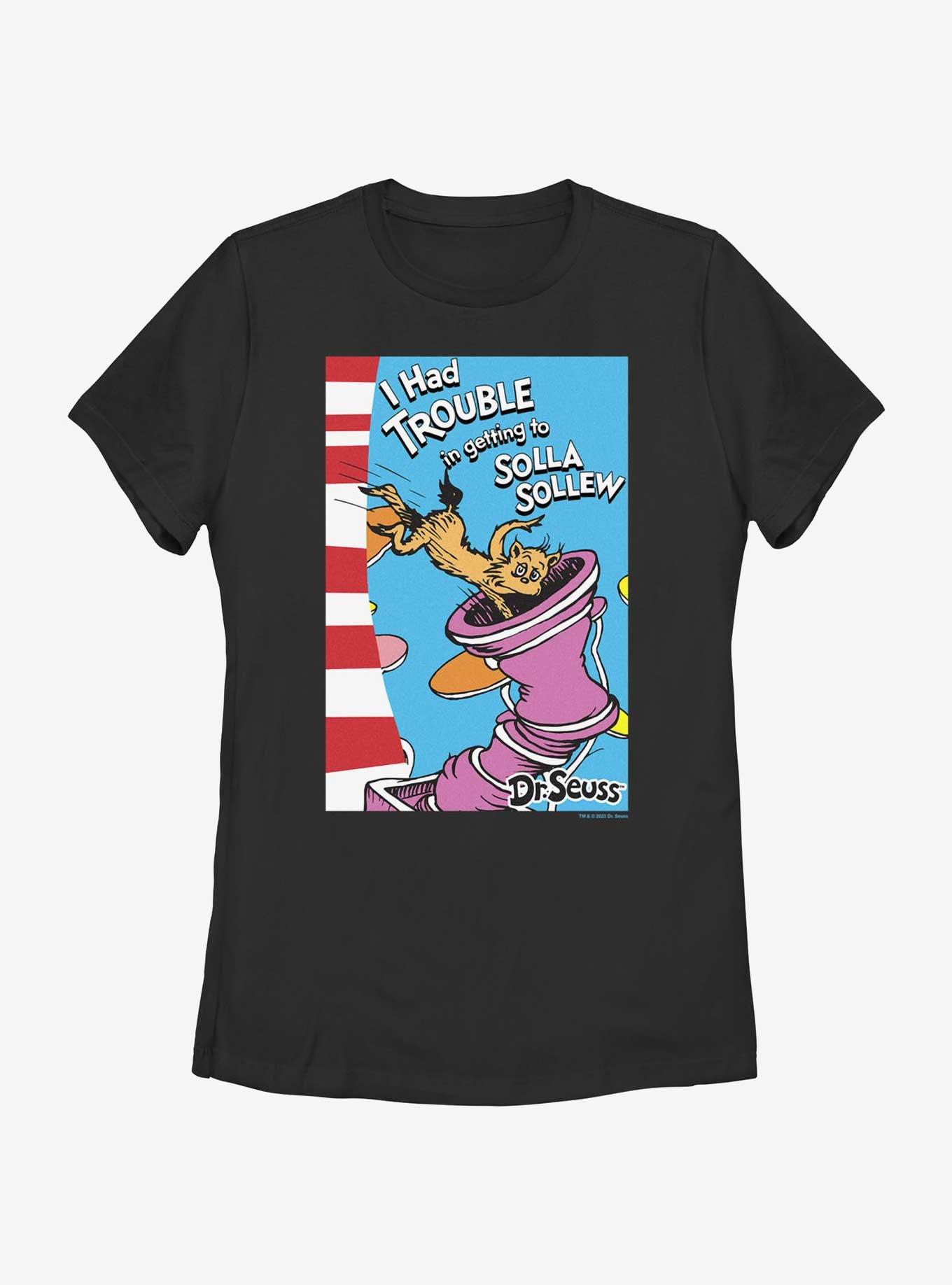 Dr. Seuss's I Had Trouble Getting Into Solla Sollew Cover Womens T-Shirt Flash Sale