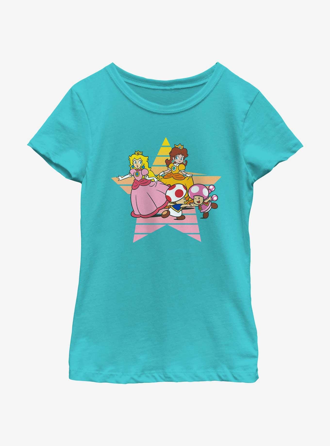 Nintendo Princess Peach & Daisy Star Youth Girls T-Shirt Special