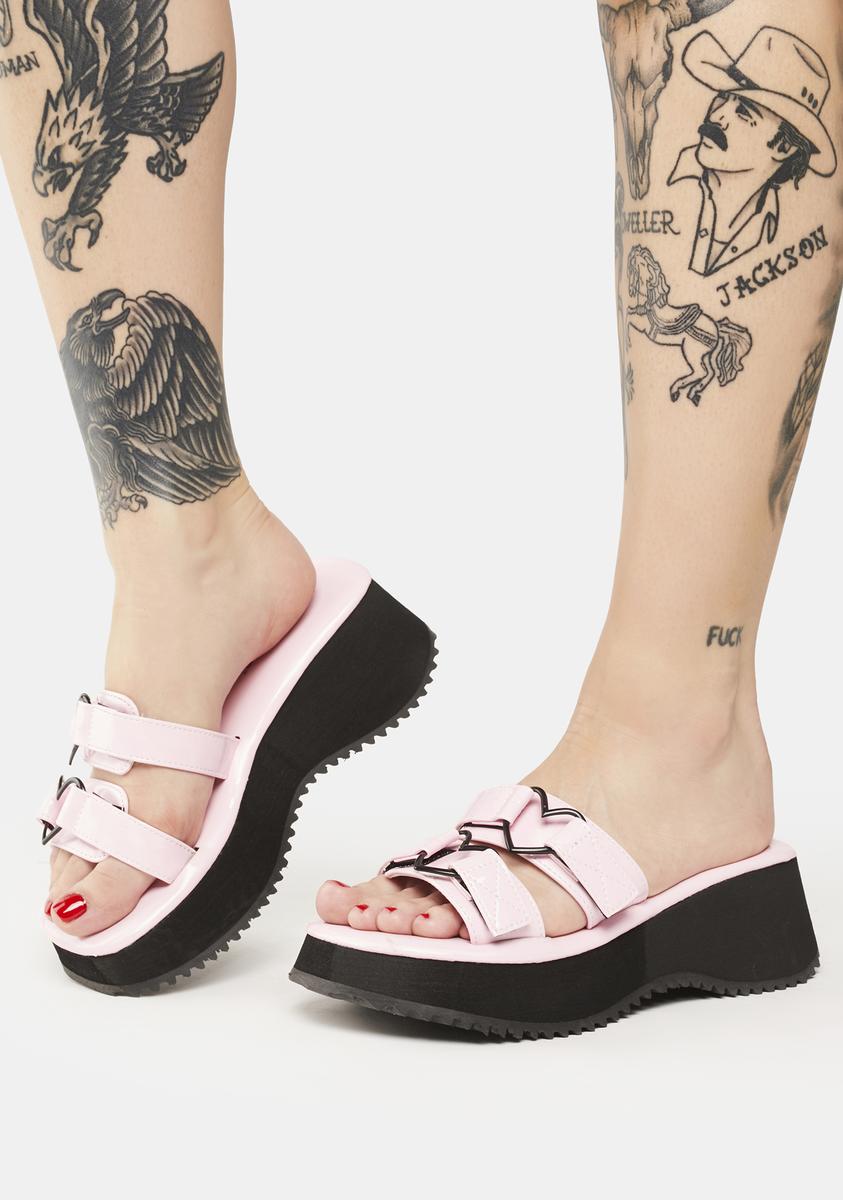 Pink Flip-12 Platform Sandals Special