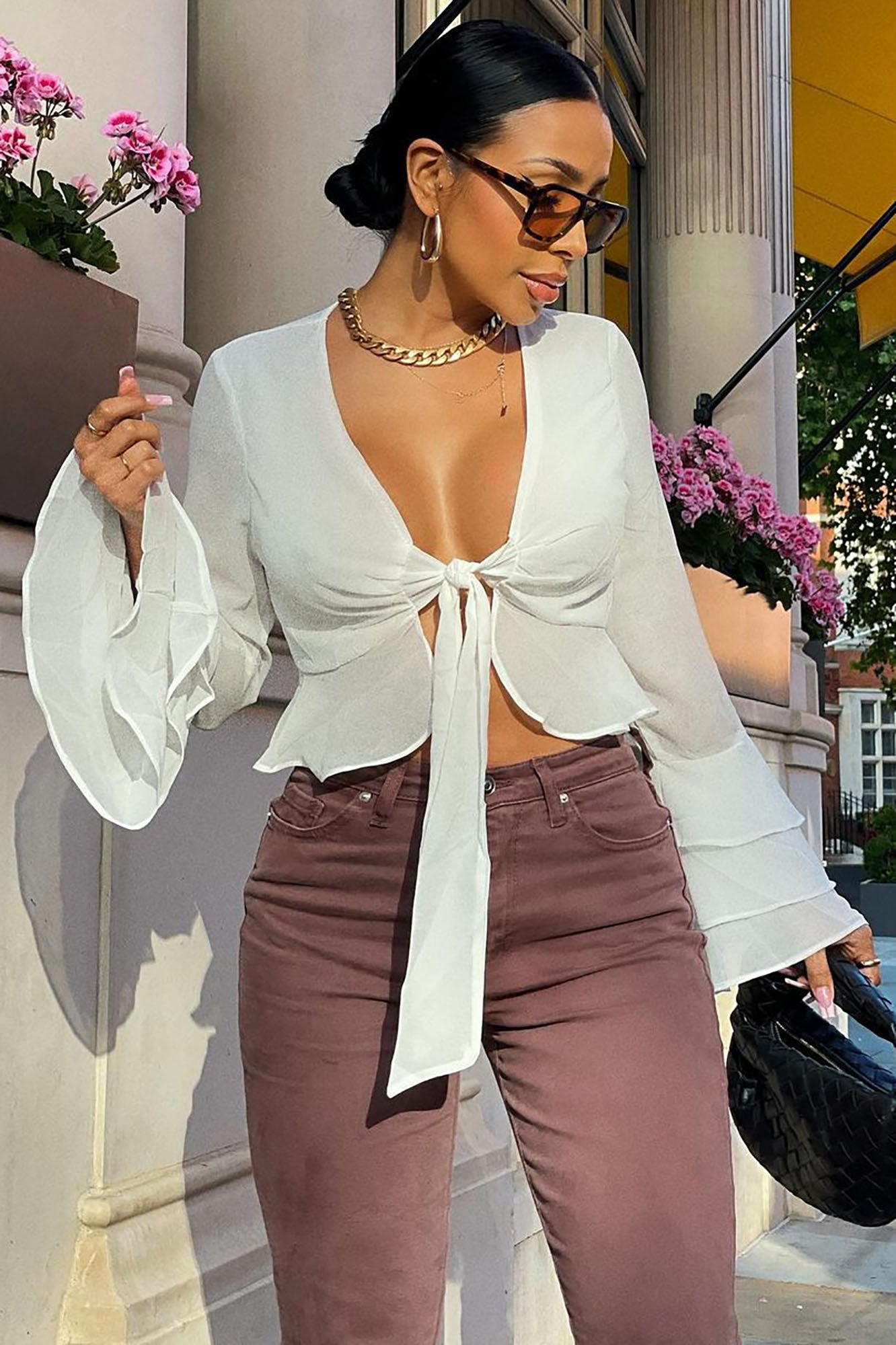 Simply Cute Ruffle Top - Ivory
