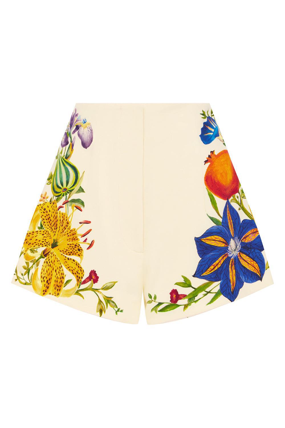 Flores High Waisted Shorts Cheap