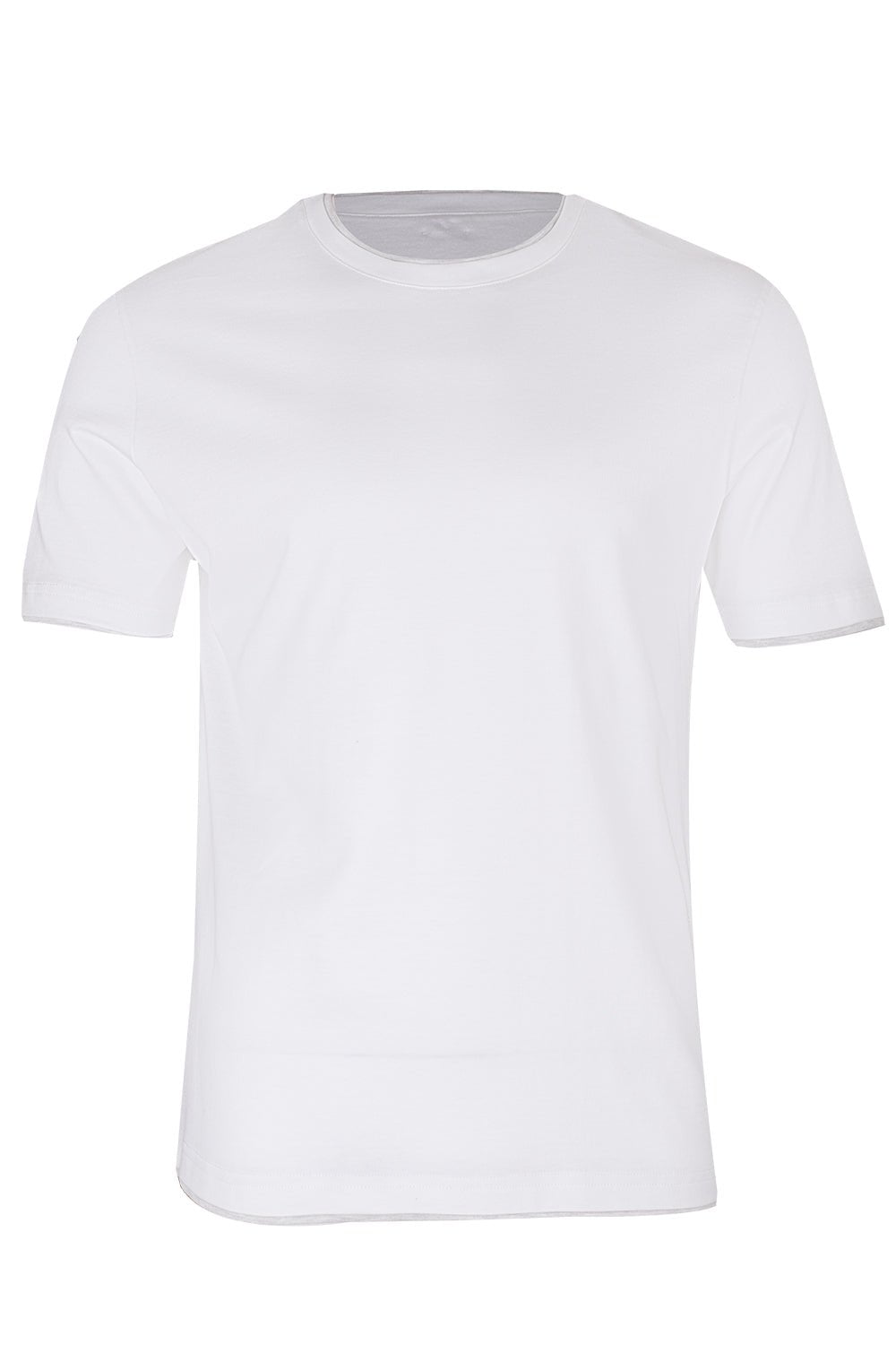 Crewneck Tee - White Grey Online Sale