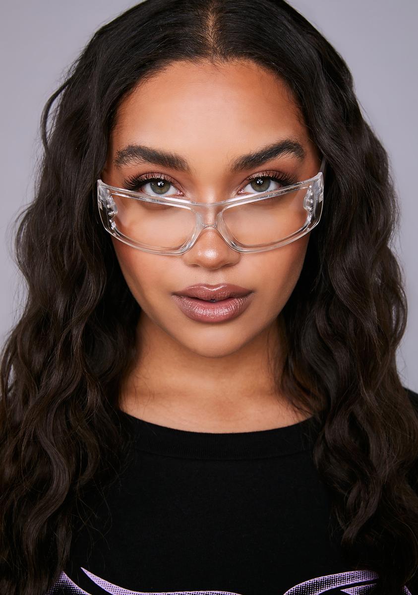 Let Ur Guard Down Clear Sunglasses Clearance Sale