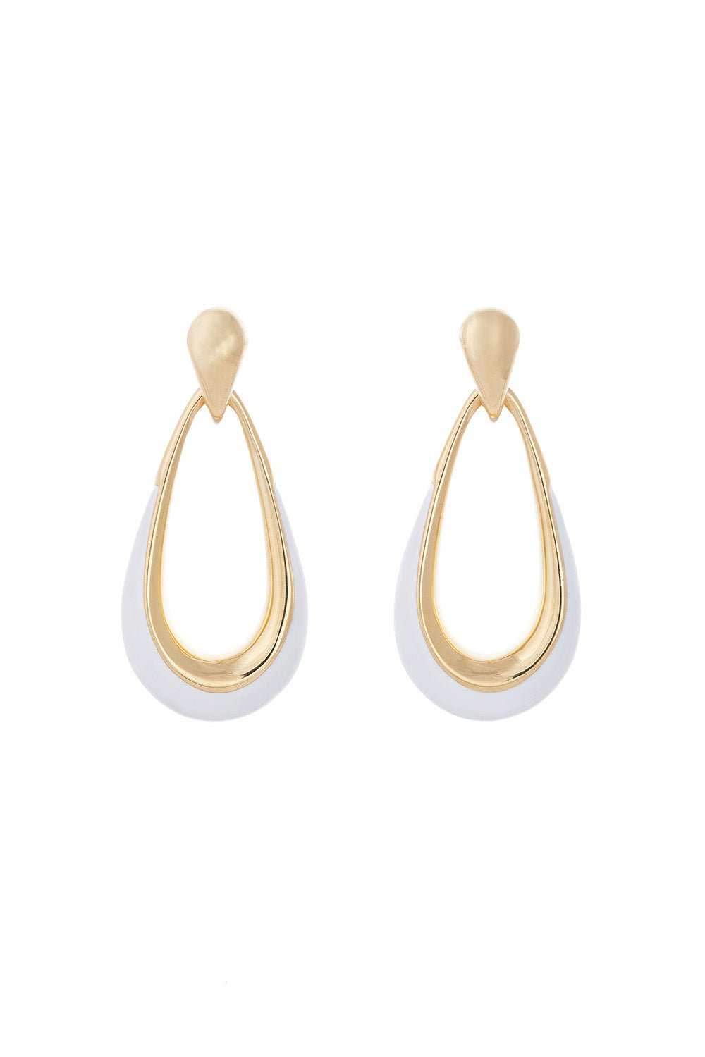 White Door Knocker Earrings Limited Stock